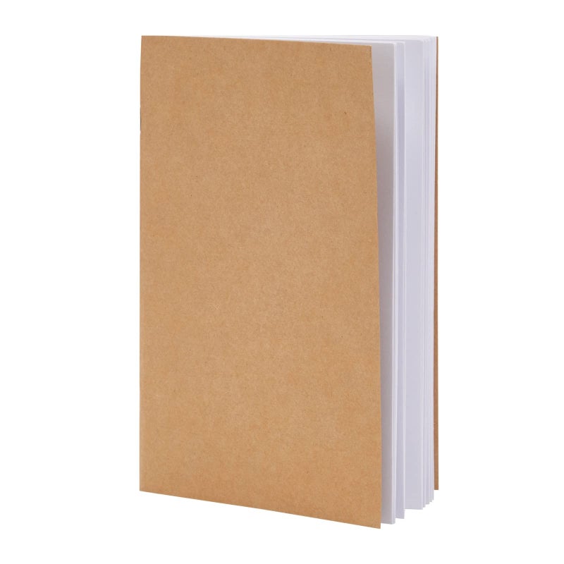 Paper Junkie Journaling Notebooks - 5.5 x 8.5 in, Kraft Brown, Pack of 24 - Unlined Journals & Pocket Notepads for Sketching, Writing & Travel - Bulk Notebook Set for Kids & Students - Image 4